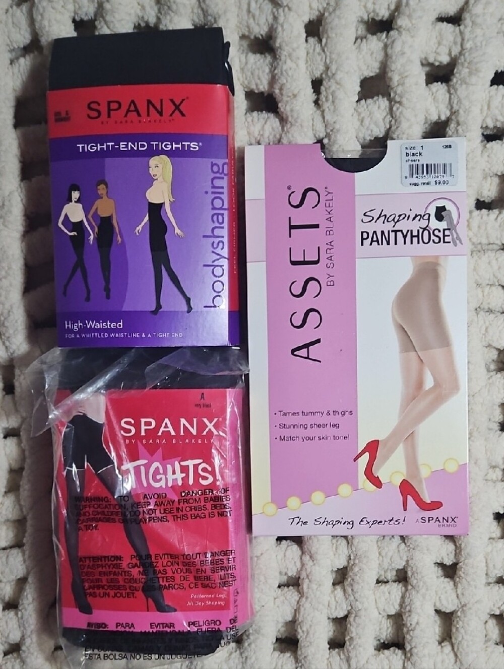 Spanx Tights & Pantyhose Lot - Qty 3 New in Package Shapewear